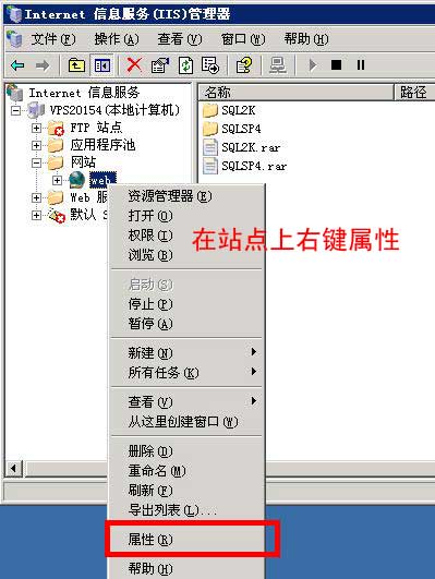 Internet 信息服务(IIS)管理器